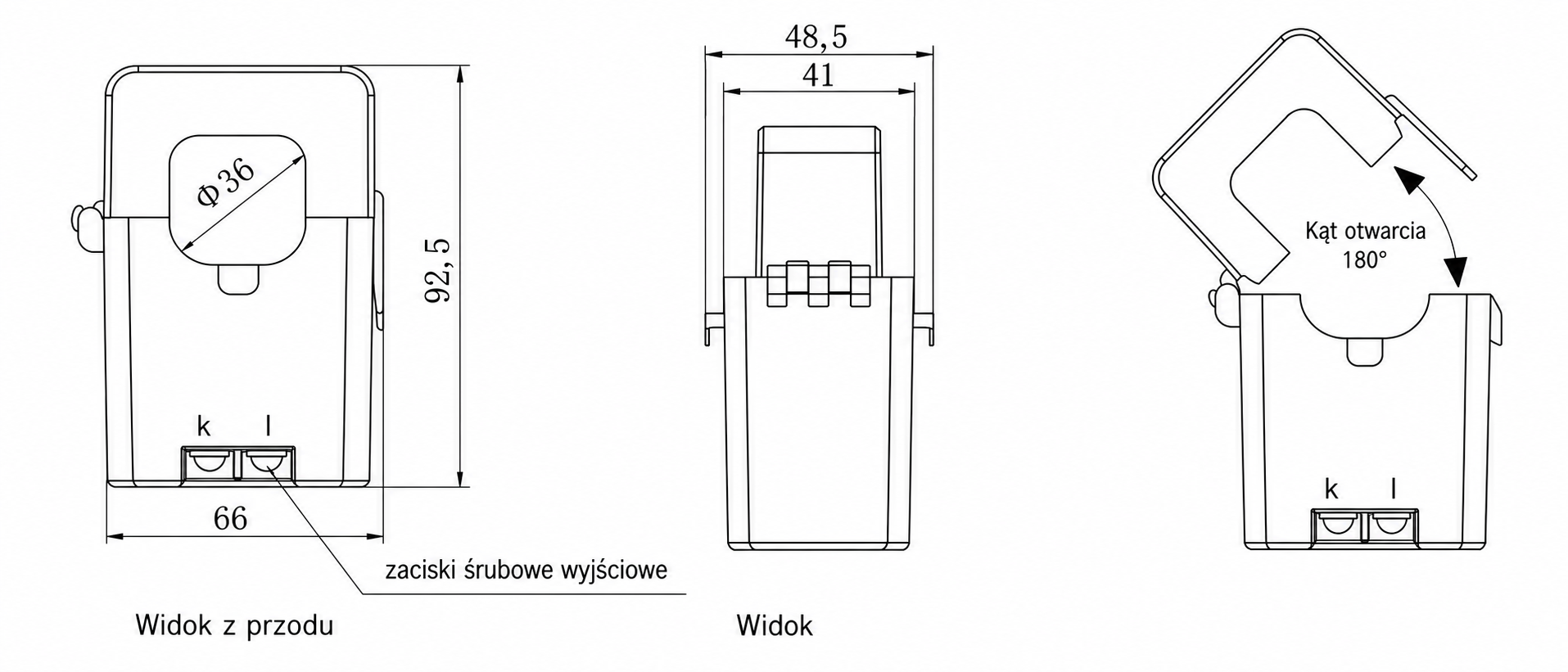 Rysunek techniczny i wymiary PPRZ 36